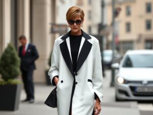 At 59, Linda Evangelista Rocks Oversized Black and White Look - Turns Heads!