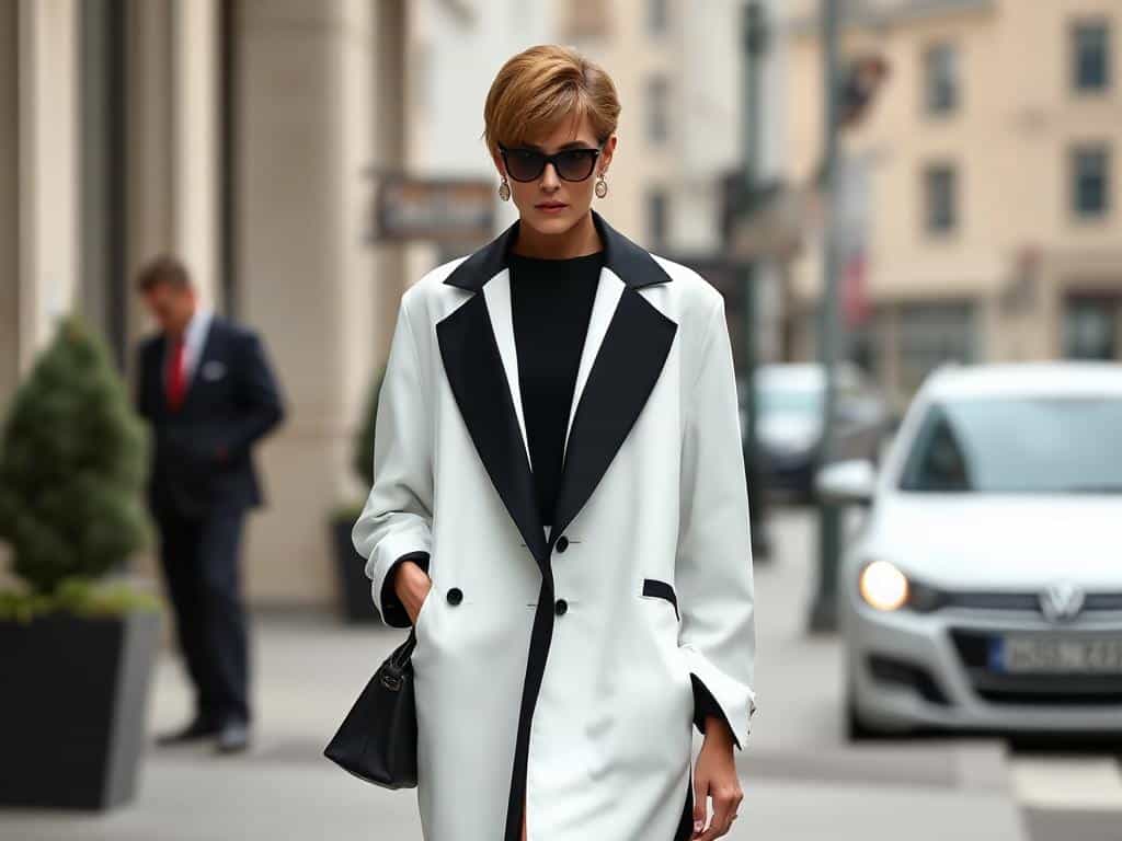 At 59, Linda Evangelista Rocks Oversized Black and White Look - Turns Heads!