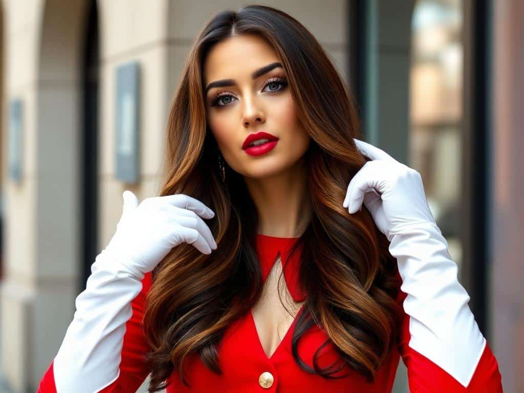 Camille Lellouche Stuns in Red Dress and White Gloves, Manga-Inspired Look!