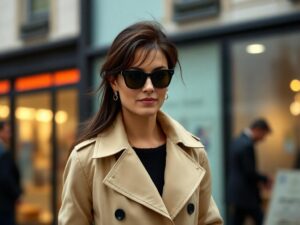 Monica Bellucci Heats Things Up Wearing Just Tights Under Her Trench Coat!