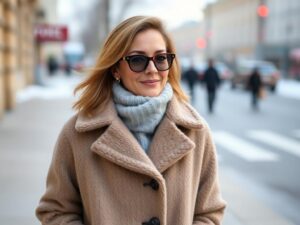 Marina Foïs Rocks Winter's Coziest Coat Loved by Julie Gayet & Karin Viard!
