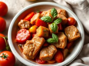 Quick & Tasty Tomato Pork Sauté Recipe - Try it with Cookeo!