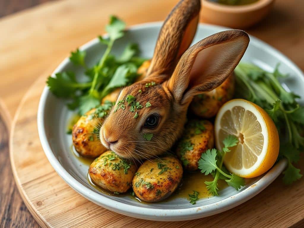 Rabbit Gigolettes with Zesty Chimichurri Sauce - A Must-Try Recipe!