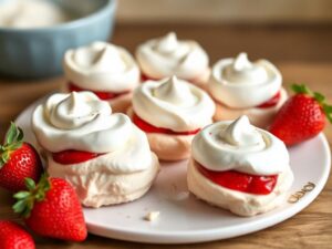 Strawberry Mini Pavlovas: The Perfect Bite-Sized Treat!