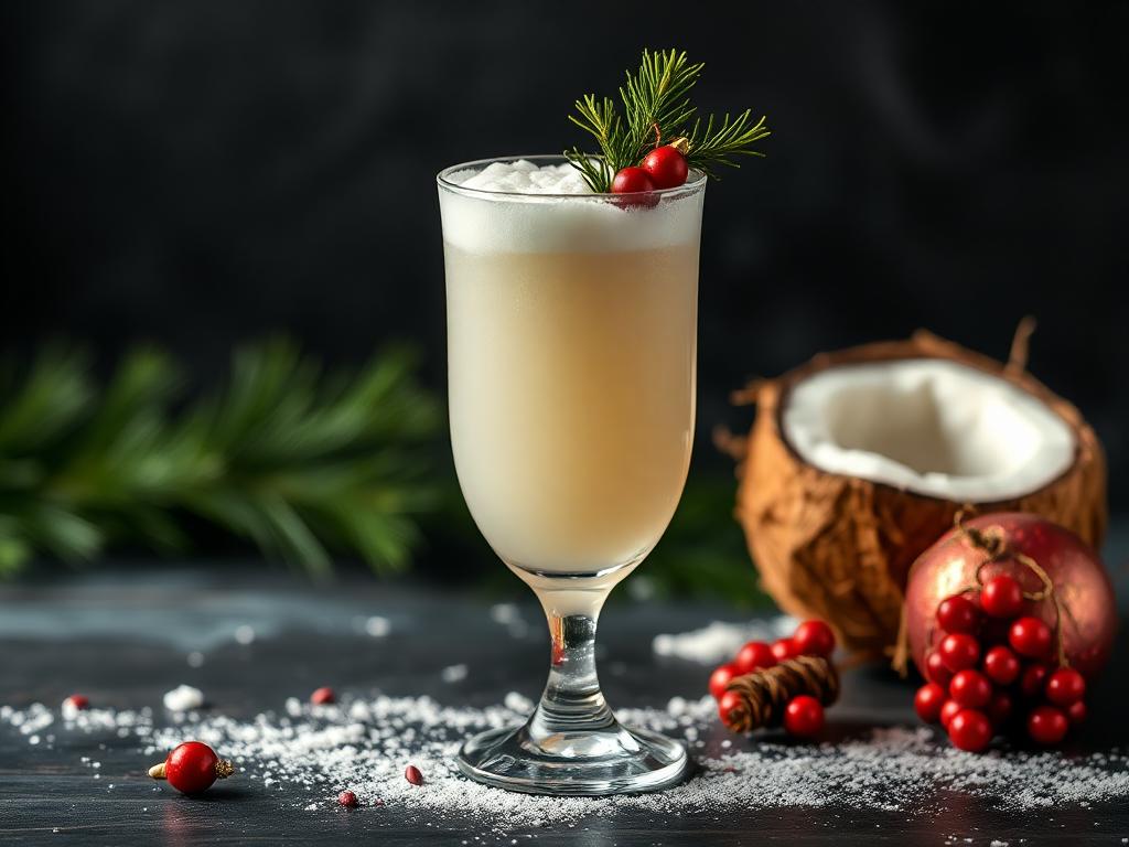 Coconut Christmas Mocktail: Sip Your Way into Holiday Bliss!
