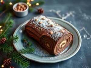 Indulge in the Ultimate Mandarin Chocolate Yule Log!