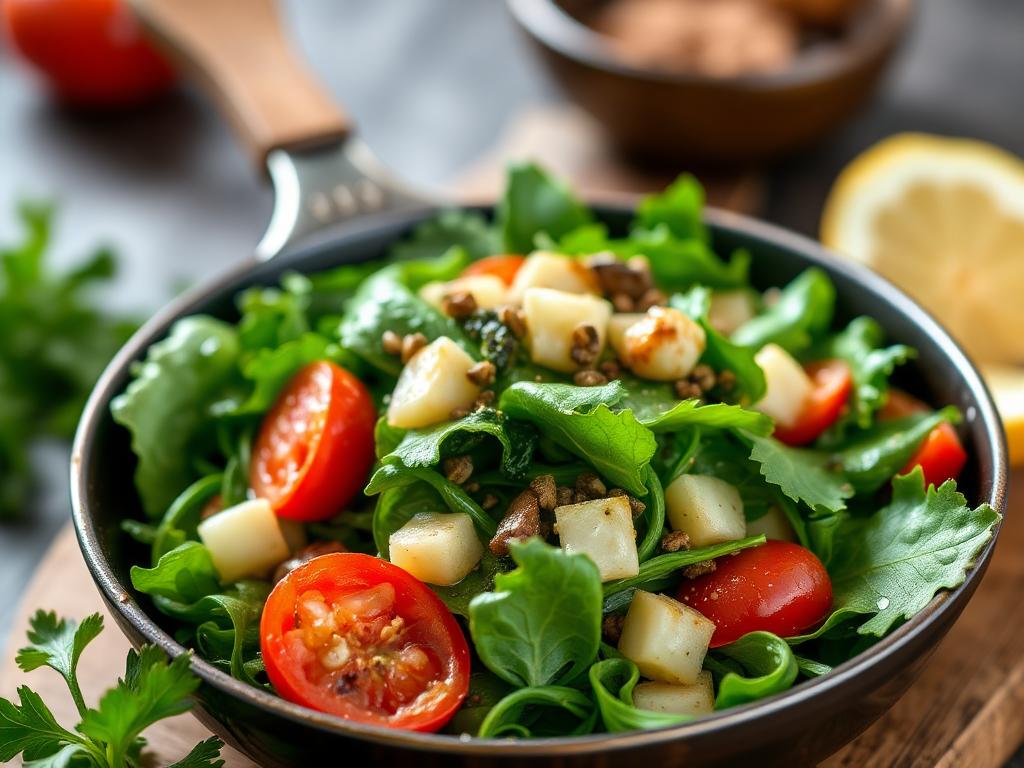 Sizzling Skillet Green Salad: A Quick, Healthy Recipe!