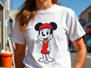 80s Cartoon Tee Takes Séverine Ferrer Fans on a Nostalgic Journey!