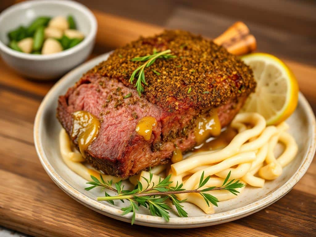 Must-Try Recipe! Herb-Crusted Confit Beef Shoulder with Mustard