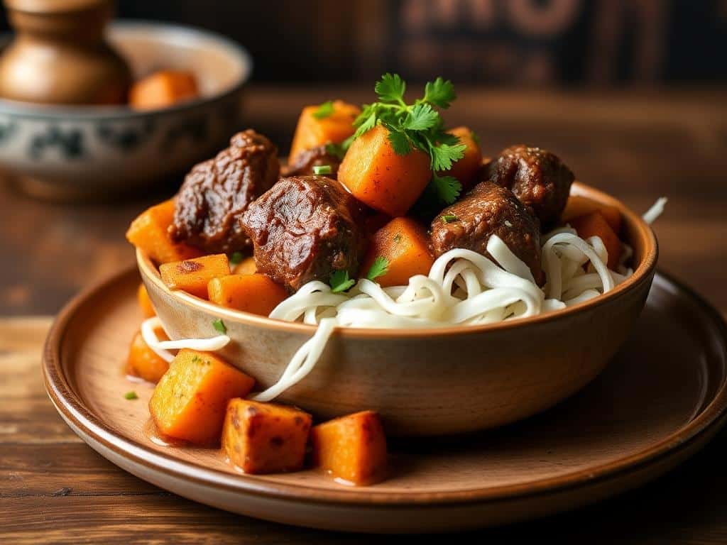 Moroccan Lamb Tagine with Sweet Potatoes - A Flavor Explosion!
