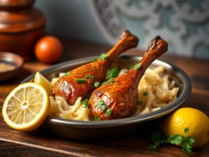 Moroccan-Style Duck Legs with Lemon & Coriander: A Tajine Delight!