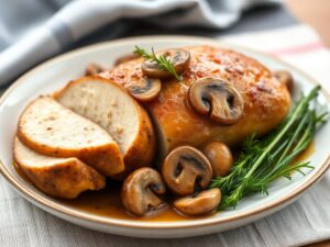 Creamy Mushroom Turkey Roast Recipe - Quick and Delicious!