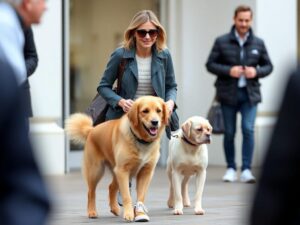 Dutch Queen Maxima Rocks Casual Sneakers on Outing with Dog Mambo - A Refreshing Change!