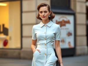 27-Year-Old Amandine Petit Stuns in Elegant 50s-Inspired Outfit!