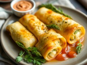 Asparagus Stuffed Omelette Rolls - Try This Delicious Recipe!
