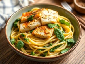 Delicious Fish Pasta with Spinach - A Must-Try Recipe!