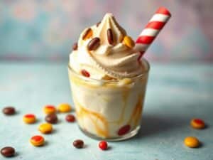 No-Churn Vanilla Ice Cream with Smarties Blast!