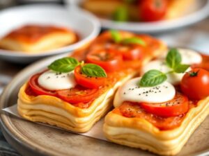 Tomato & Mozzarella Millefeuille: A Flavorful Twist on a Classic Dish!