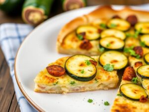 Zesty Zucchini and Chorizo Tart Recipe Unveiled!