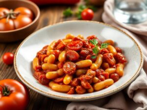 Discover the Magic of Tarbais Beans with Chorizo in Tomato Sauce!