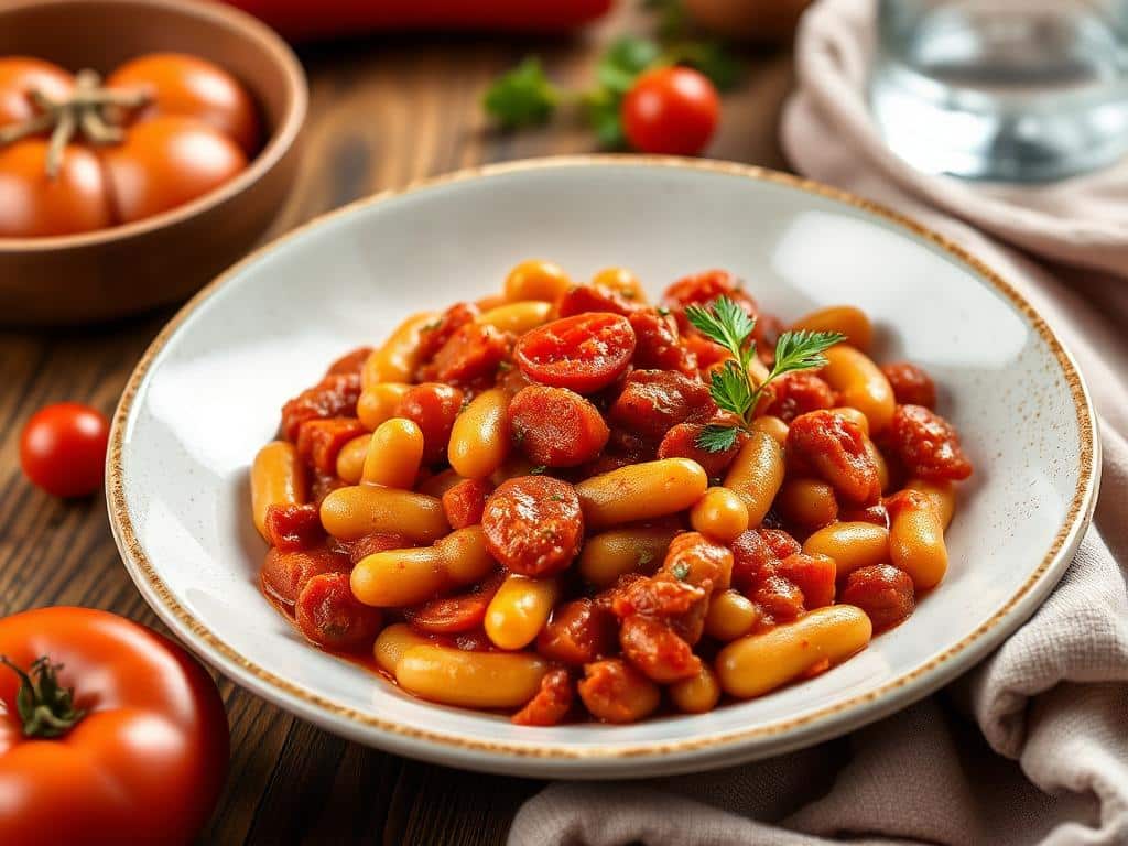 Discover the Magic of Tarbais Beans with Chorizo in Tomato Sauce!