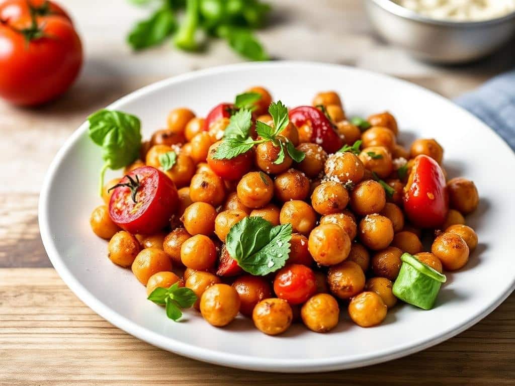Low-GI Recipe Alert: Delicious Roasted Tomato and Chickpea Vegetables!