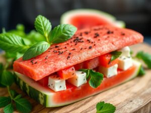 Watermelon Feta Sandwich Craze: Try This Delicious Summer Snack!