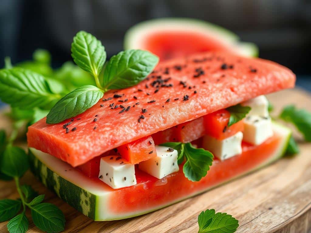 Watermelon Feta Sandwich Craze: Try This Delicious Summer Snack!