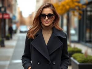 Julie de Bona Ditches Black Coats for This Unexpected Fall Color – It Changes Everything!