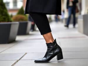 Audrey Lamy Rocks Unexpected Shoe Detail to Elevate Classic Black Outfit This Fall!