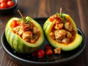 Discover Delicious Turkey-Stuffed Melons: A Unique Culinary Delight!