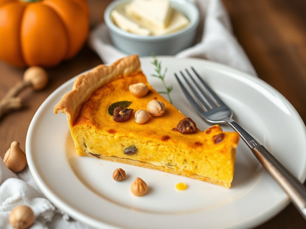 Pumpkin Quiche with Goat Cheese & Hazelnuts: A Must-Try Recipe!