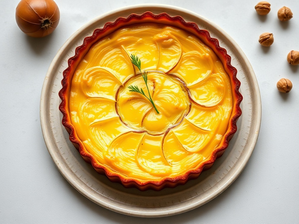 Saffron-Infused Endive Tarte Tatin with Walnuts: A Must-Try Recipe!