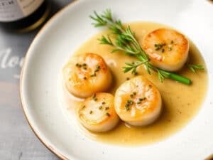 Creamy Shallot Scallops Recipe - A French Culinary Delight!