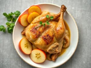 Juicy Capon-Style Guinea Fowl with Apples: A Must-Try Recipe!