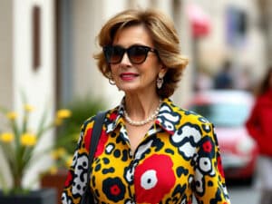 At 65, Michèle Laroque Dazzles in a Bold Print Most Dare Not Wear!