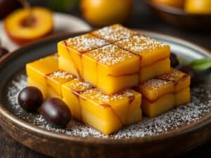 Decadent Yellow Plum Bricks with Chocolate Ganache – Must Try!