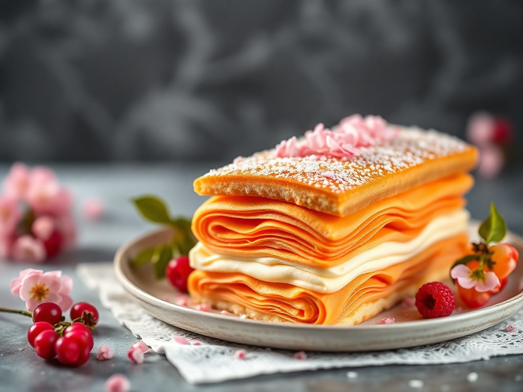 Discover the Magic of Orange Blossom Mille-Feuilles!