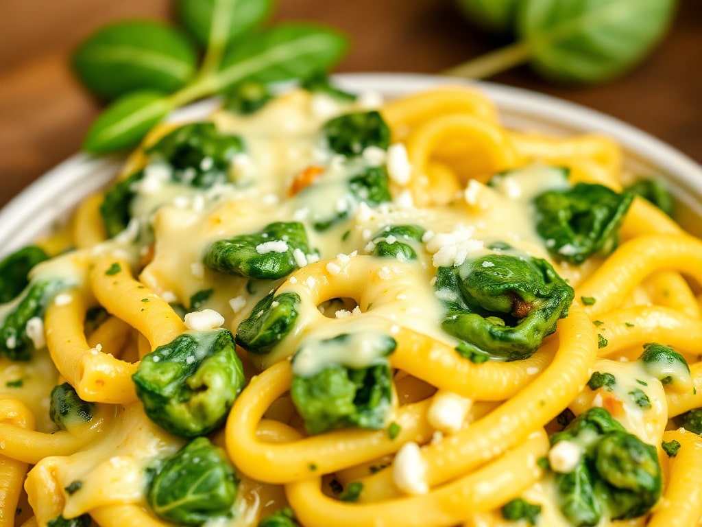 Cheesy Spinach Pasta Bake: A Must-Try Recipe!