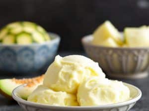 Melon Ice Cream: Make It With or Without an Ice Cream Maker!