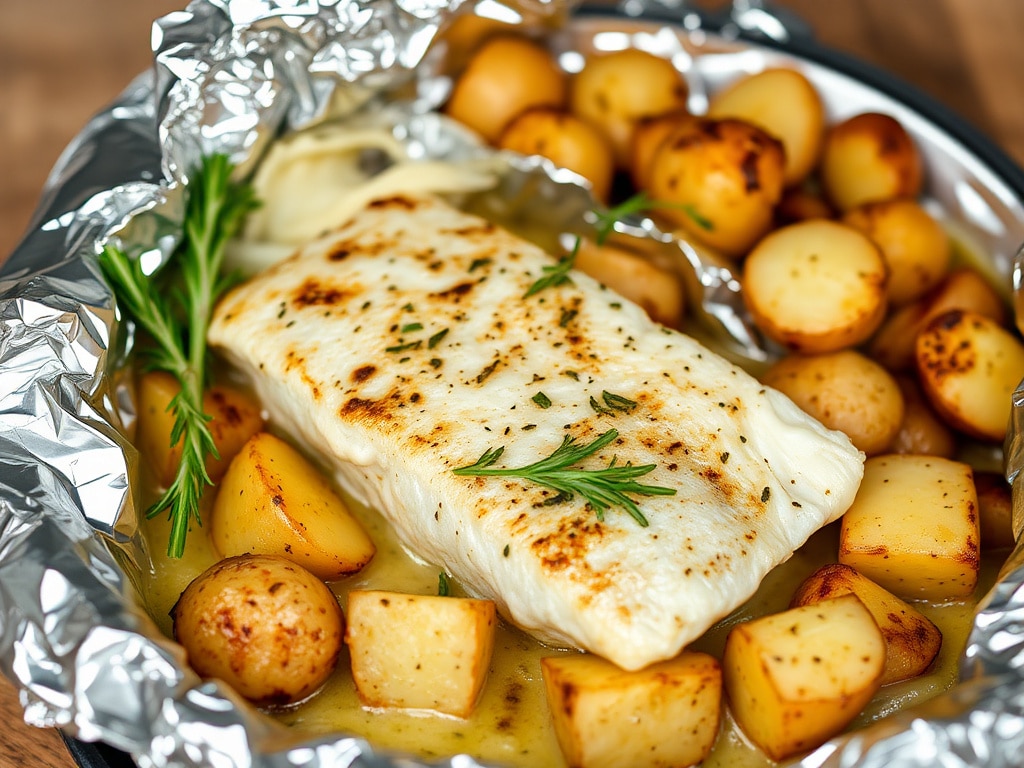 Must-Try Recipe: Fish in Foil with Fennel and Roasted Potatoes!