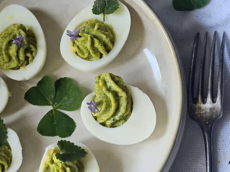 Pesto Deviled Eggs for St. Patrick's Day – A Must-Try Recipe!