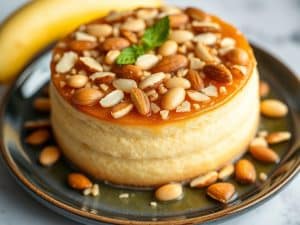 Almond Fondant with Crunchy Honey Almond Topping - Try This Decadent Dessert!