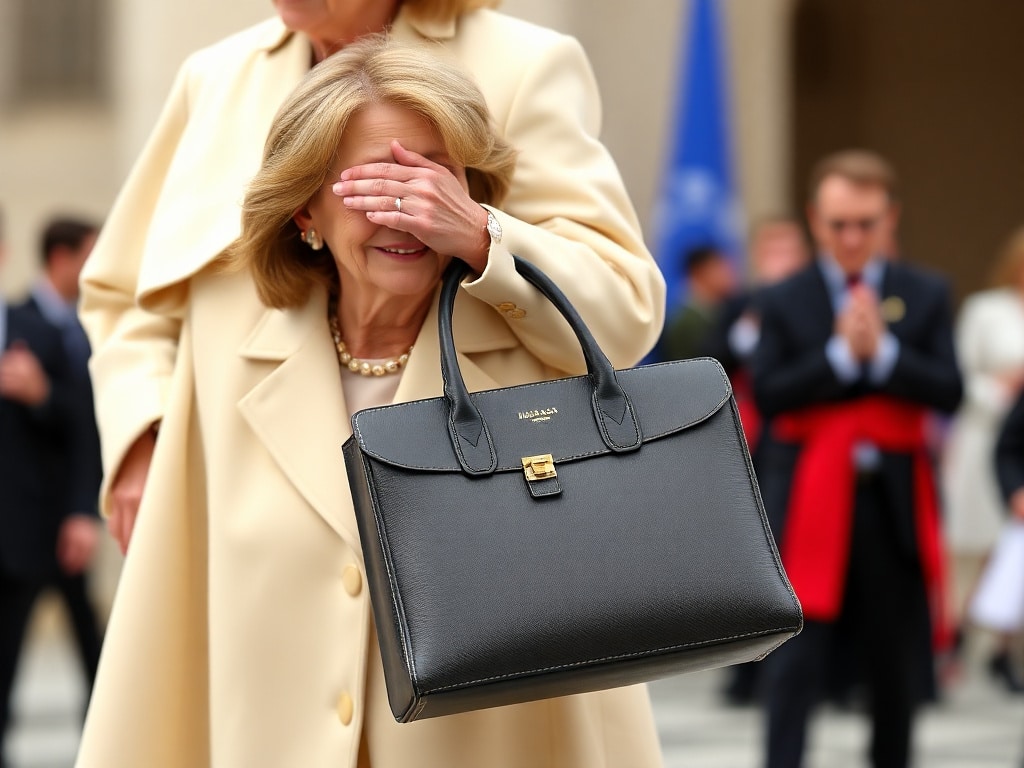 Brigitte Macron Rocks a $2,600 French Bag to Meet the Pope!