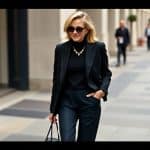 At 55, Sandrine Quétier Totally Transforms a Dark Outfit with One Stunning Detail!