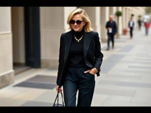 At 55, Sandrine Quétier Totally Transforms a Dark Outfit with One Stunning Detail!