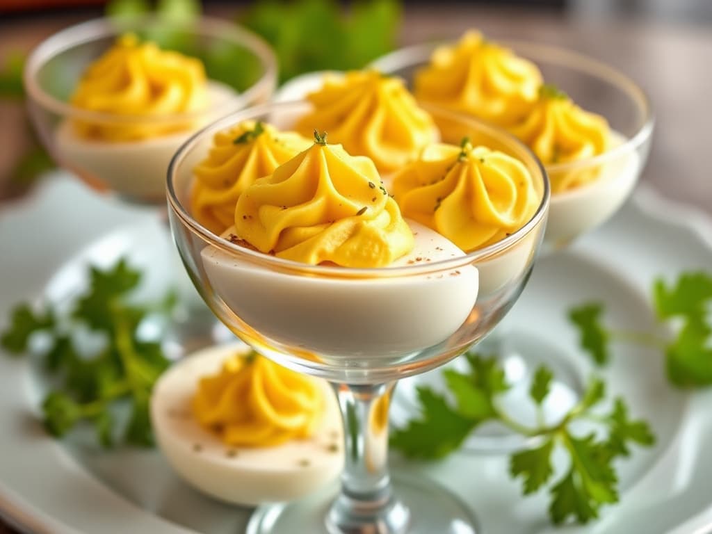 Deviled Eggs in a Glass: A Must-Try Twist on a Classic American Favorite!