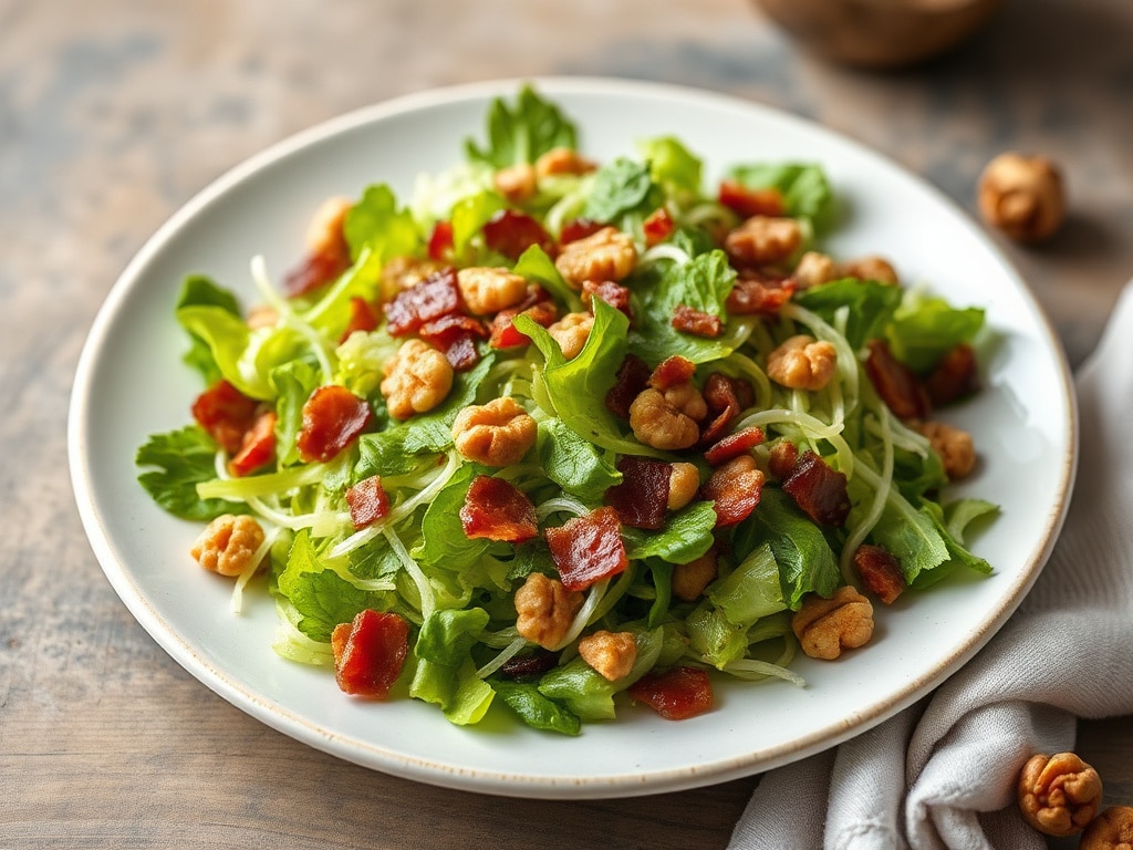 Crispy Frisée Salad with Bacon and Walnuts – A Must-Try Recipe!