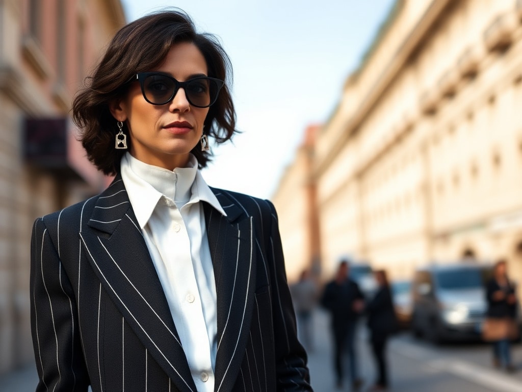 Florence Foresti Reinvents the Classic Suit with a Simple Twist!