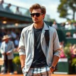 Vianney Stuns at Roland-Garros Sporting His Own Fashion Brand!